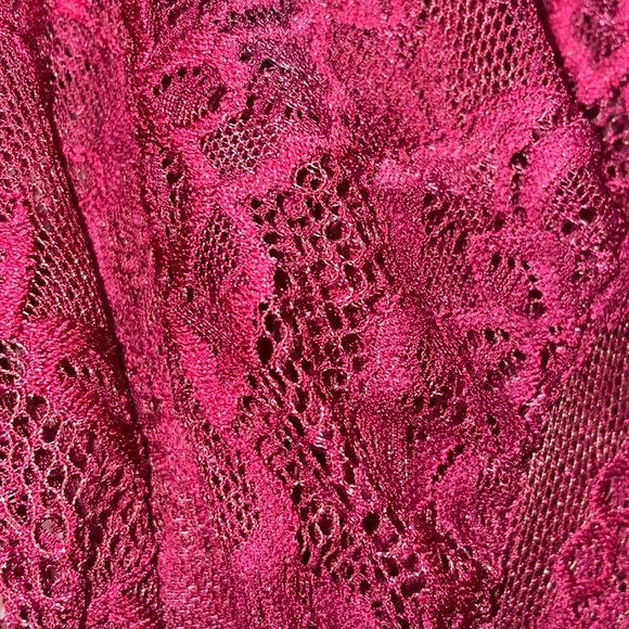Cranberry lace sz 5 top by TORRID - Picture 6 of 7